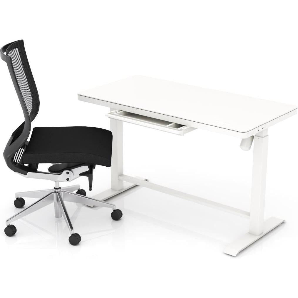 Luxe Electric Glass Desk
