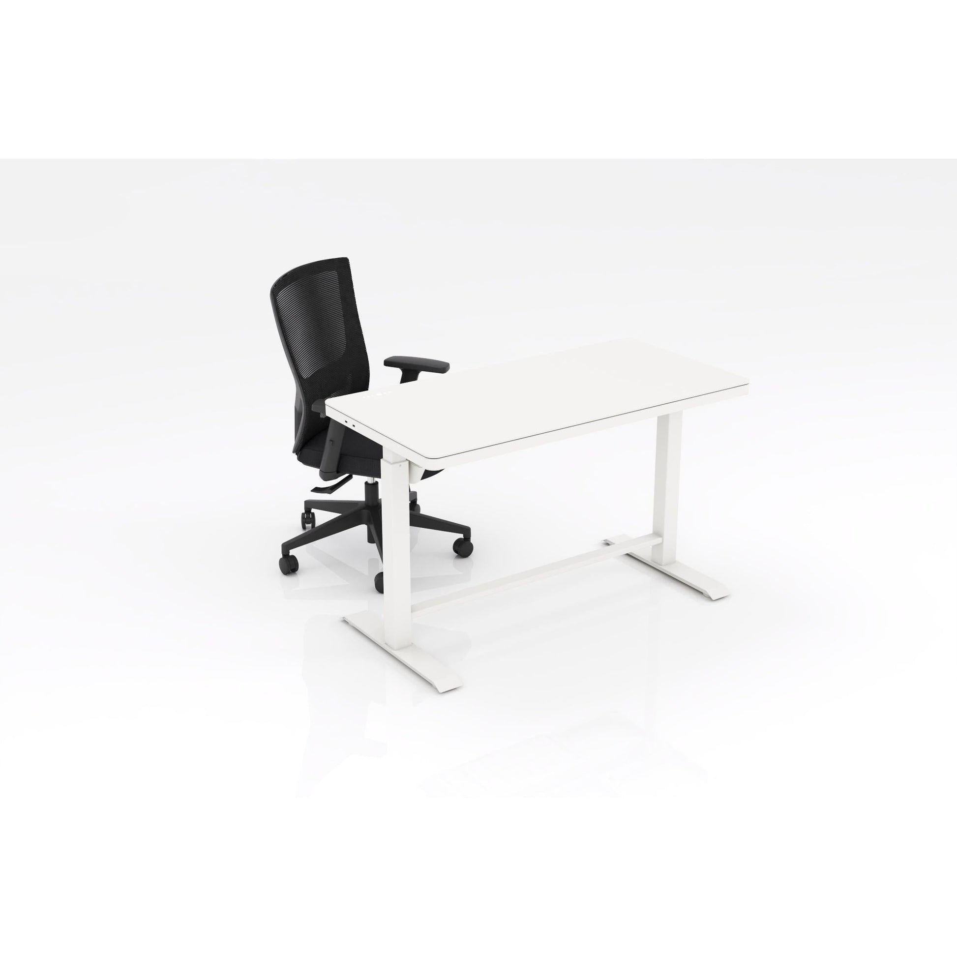 Luxe Electric Glass Desk