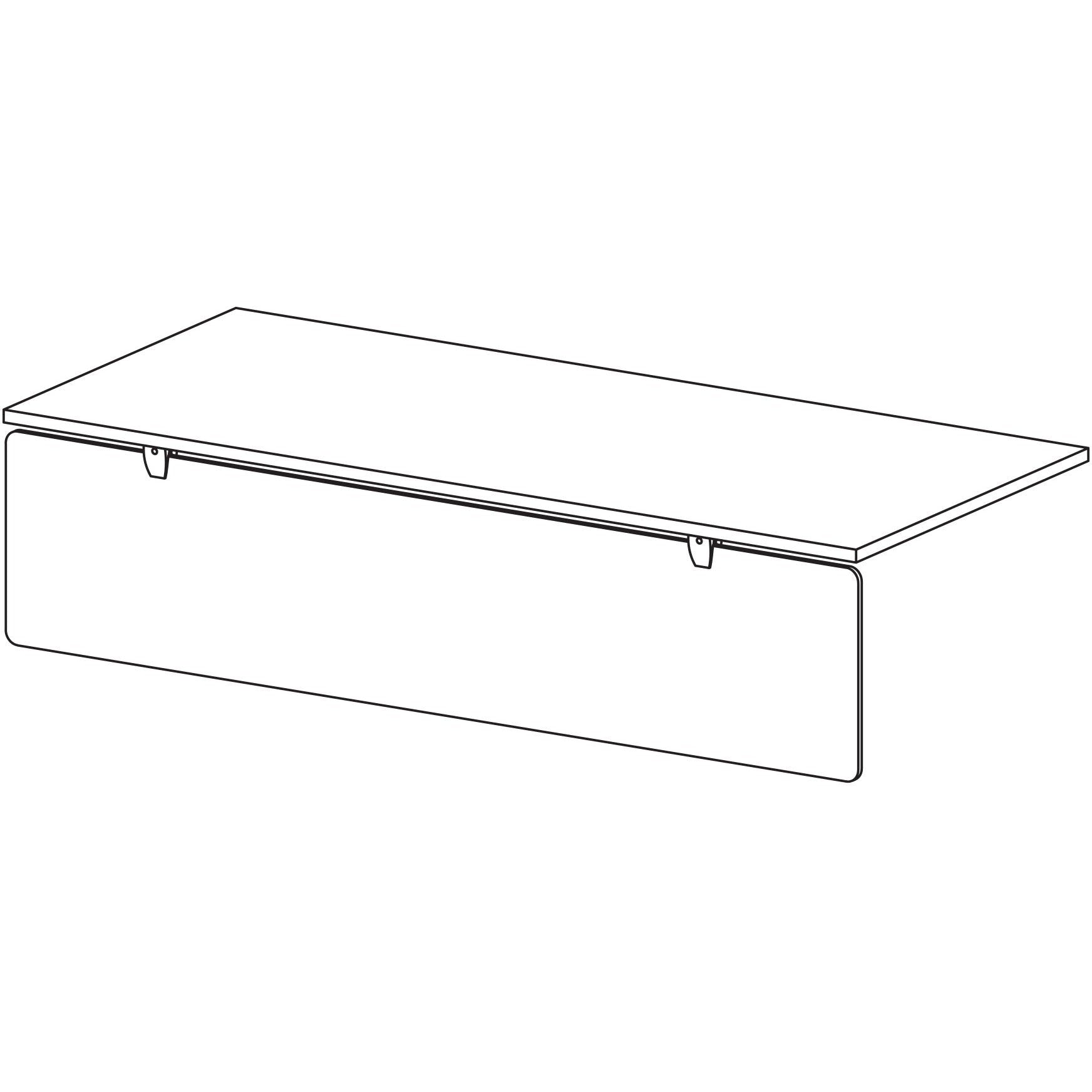 SANA Serenity Modesty Below Desk (Without Brackets)