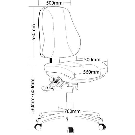 Molta 3 Lever Mega Big Boy Seat Task Chair