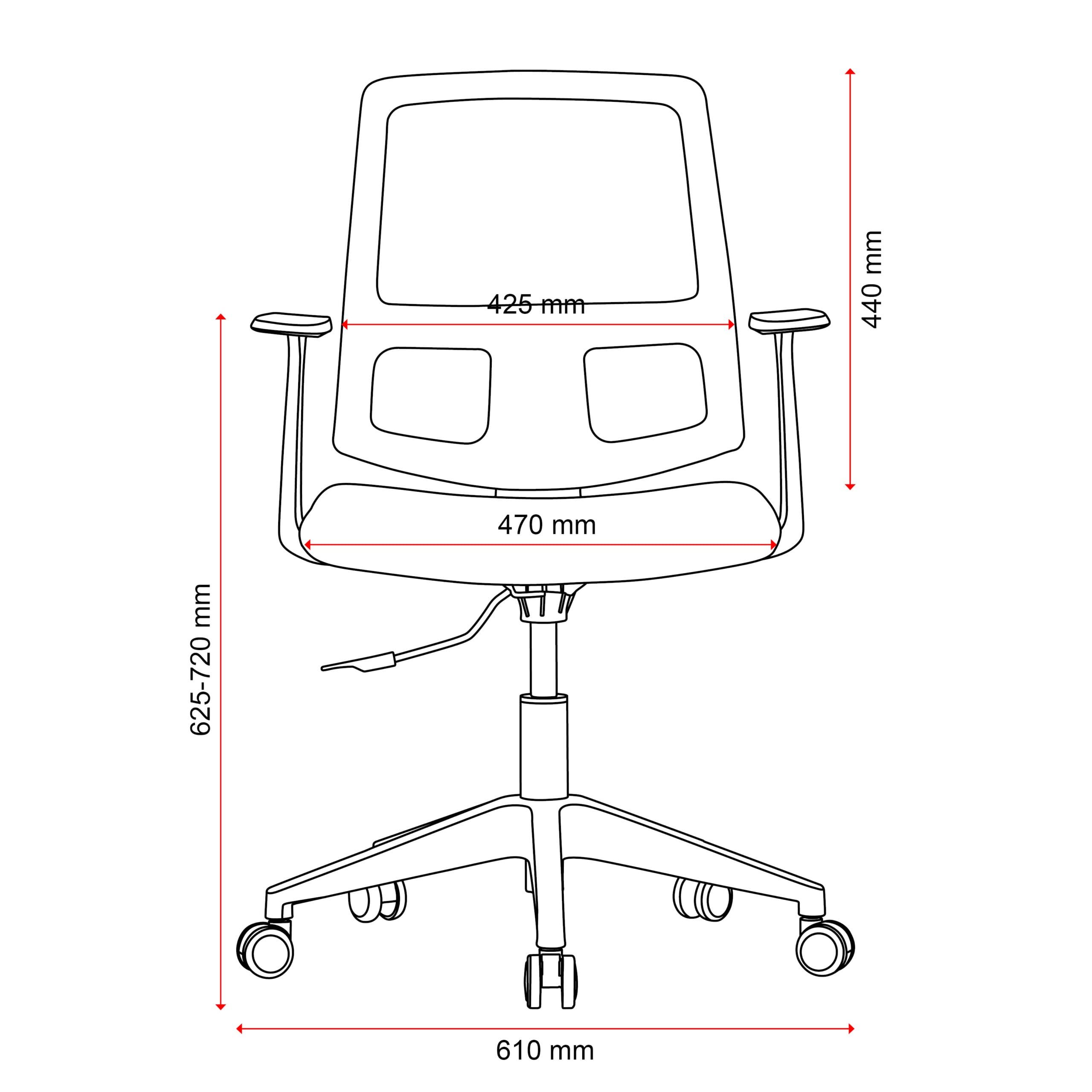 Mondo Brook Mesh Office Chair