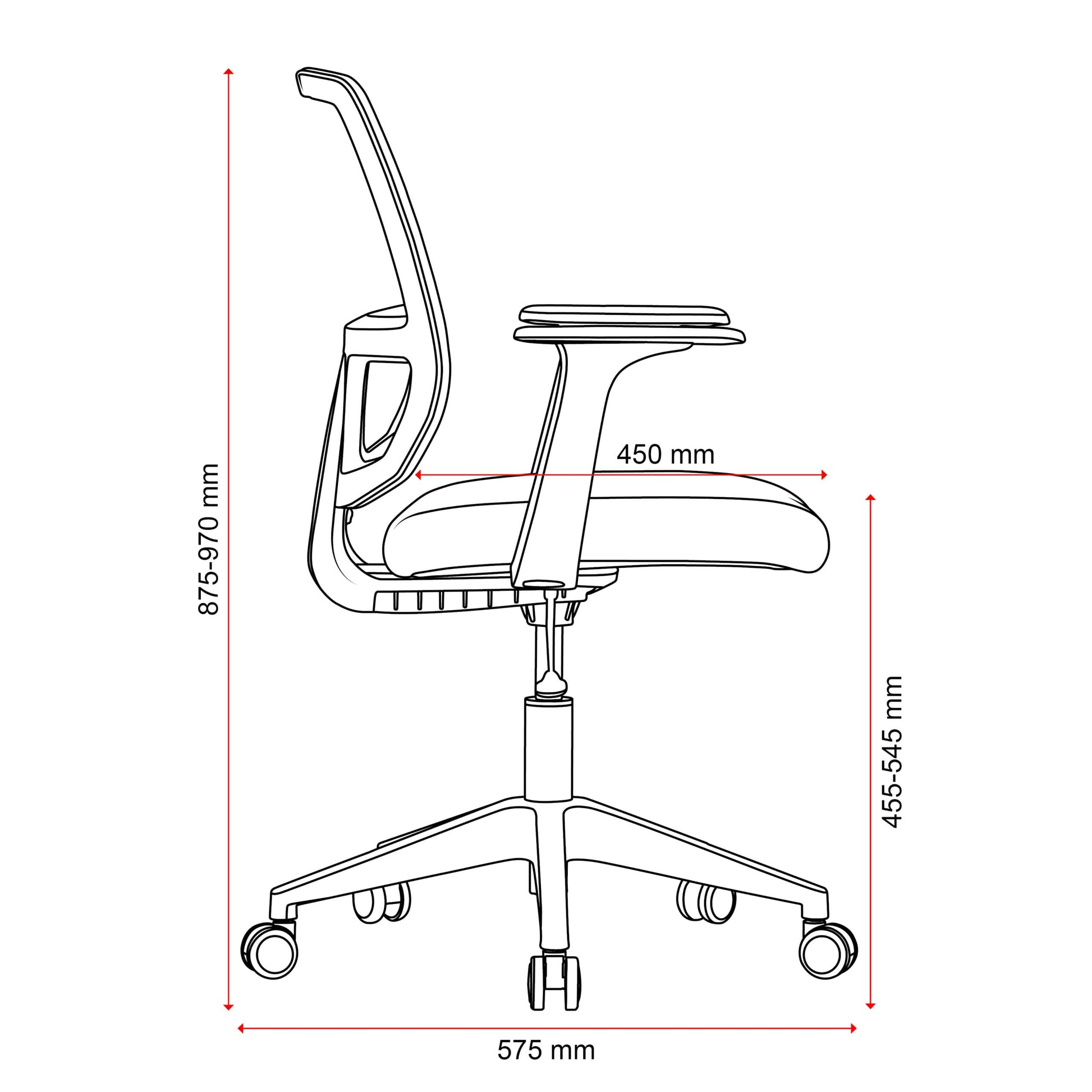 Mondo Brook Mesh Office Chair