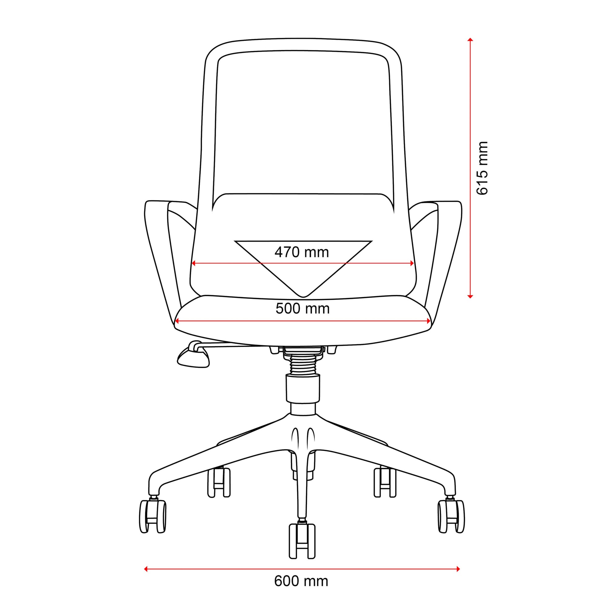 Mondo Mistral Mesh Office Chair