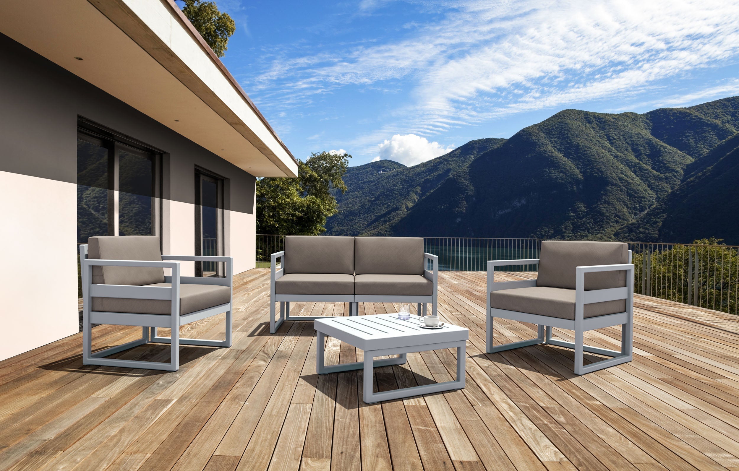 Mykonos Lounge Armchair with Cushion
