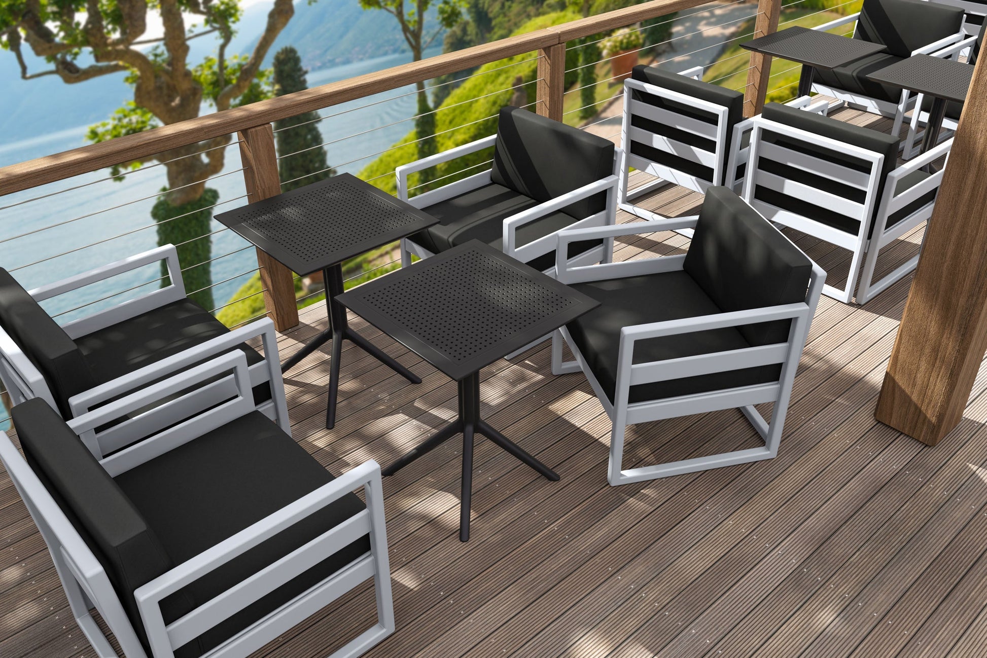 Mykonos Lounge Armchair with Cushion