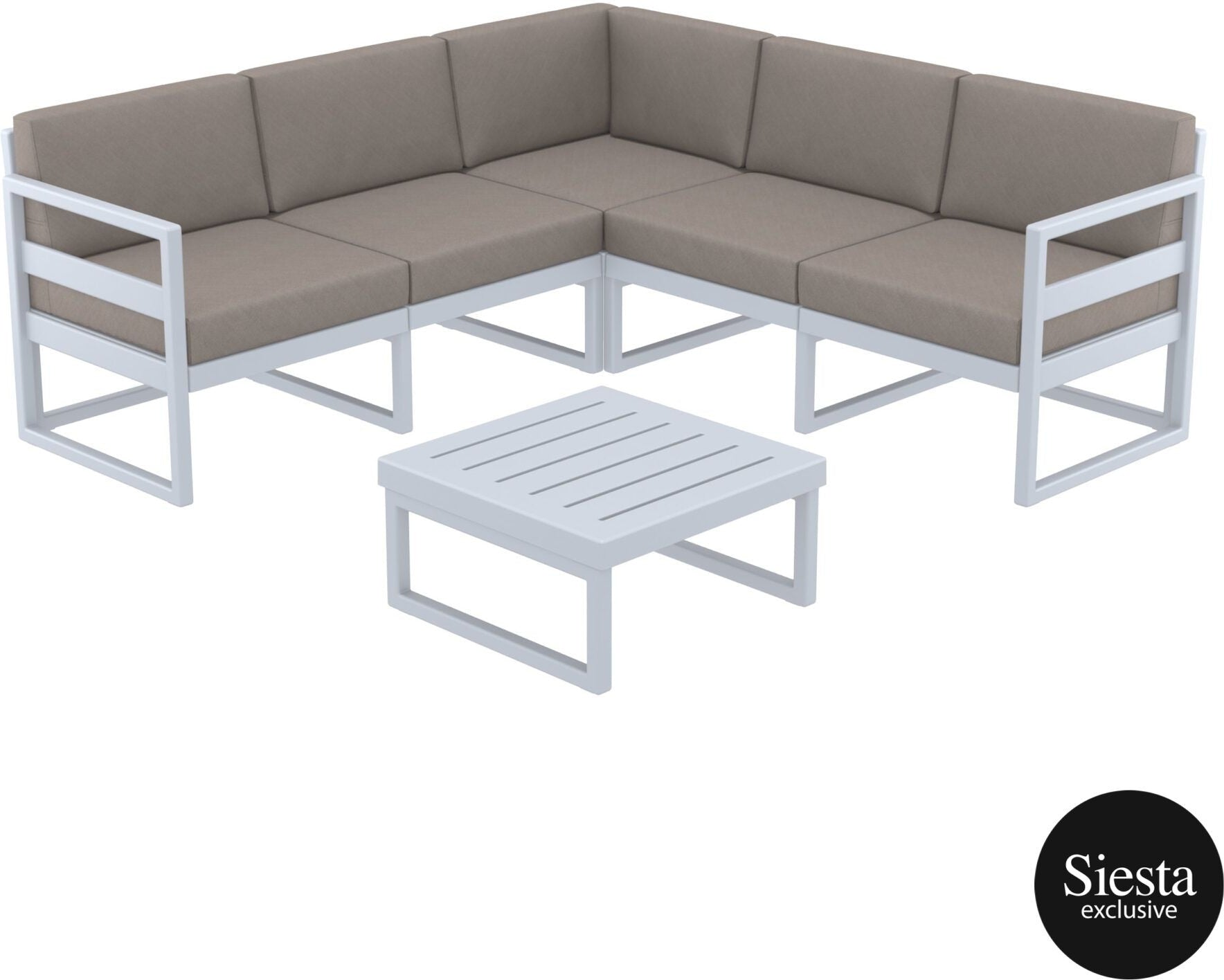 Mykonos Lounge Corner Set - With Cushions