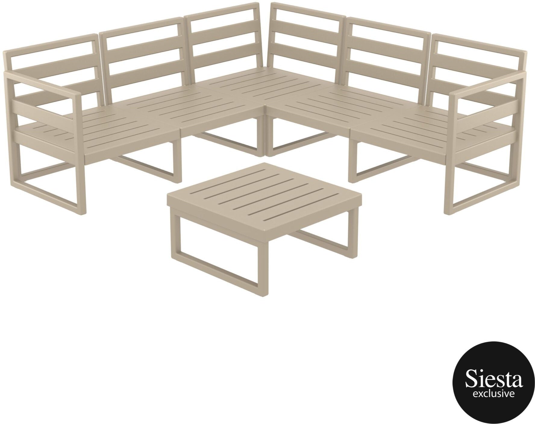 Mykonos Lounge Corner Set - No Cushions