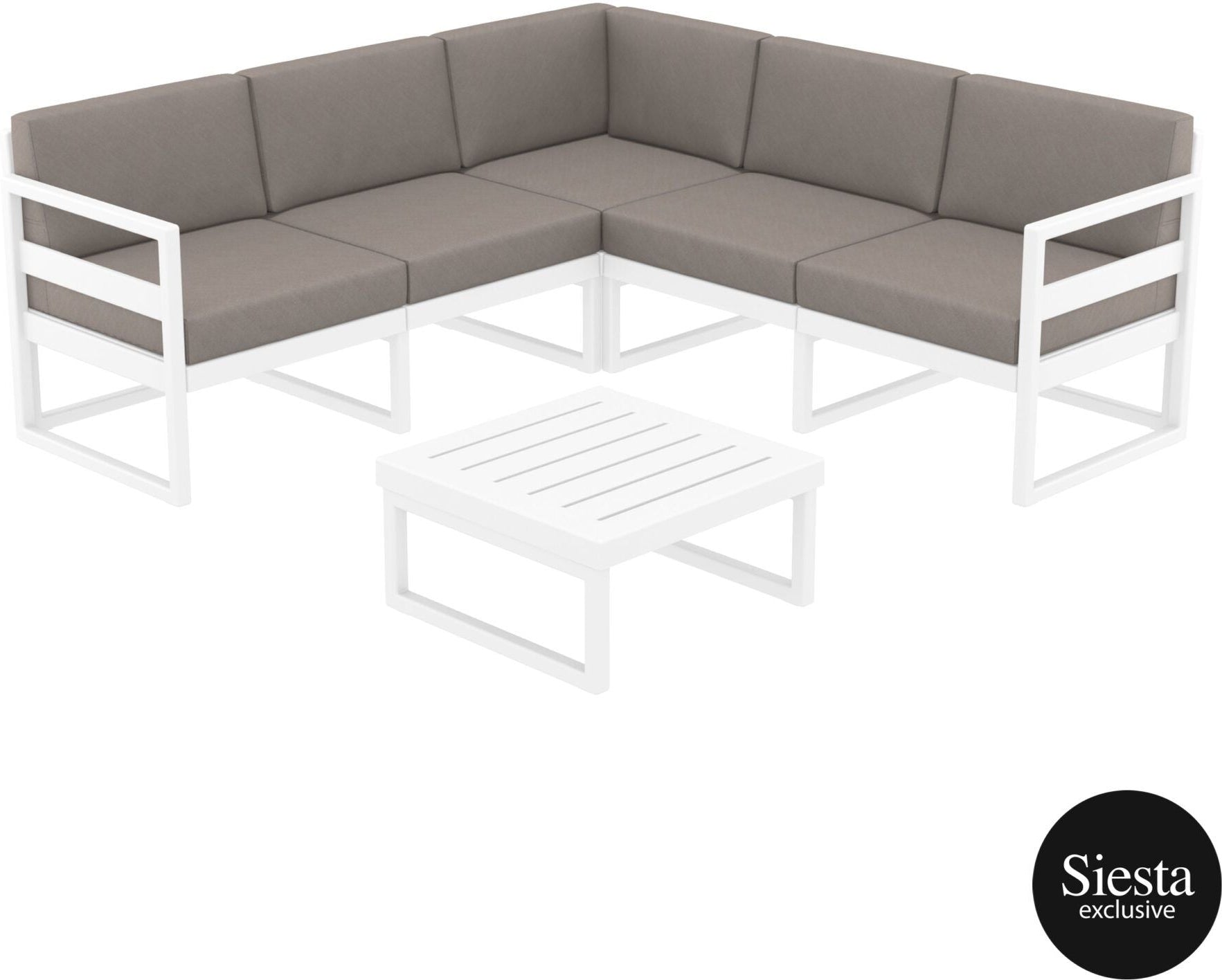Mykonos Lounge Corner Set - With Cushions