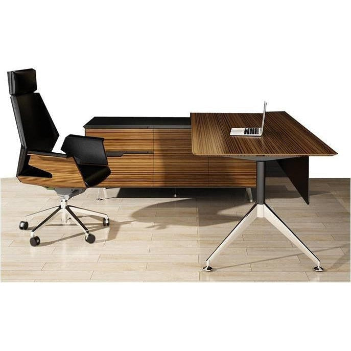 Novara Straight Desk With Credenza Return