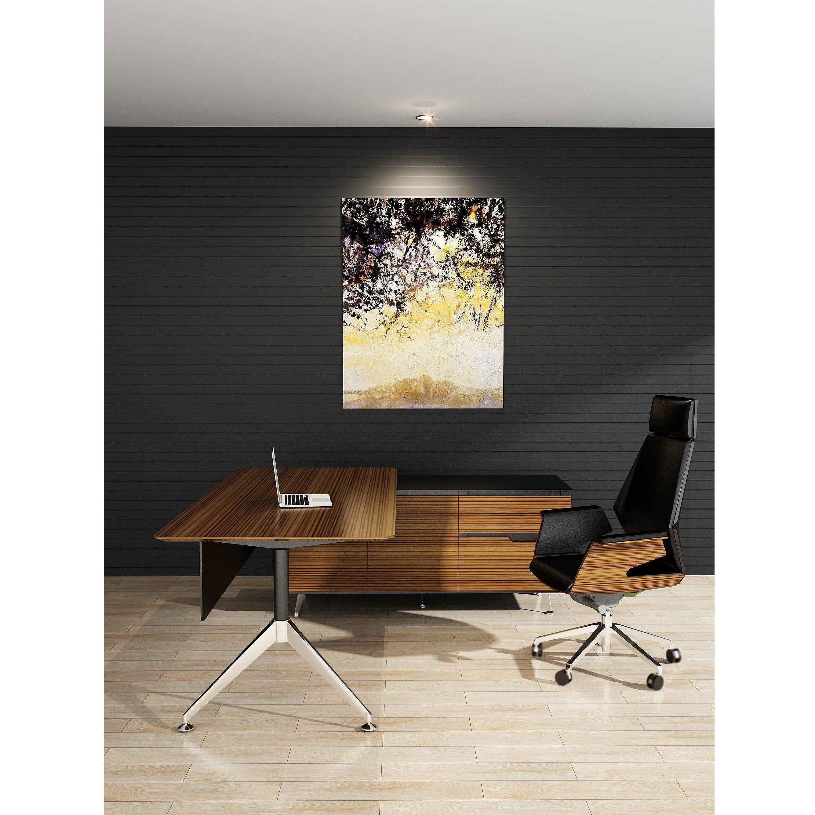 Novara Straight Desk With Credenza Return