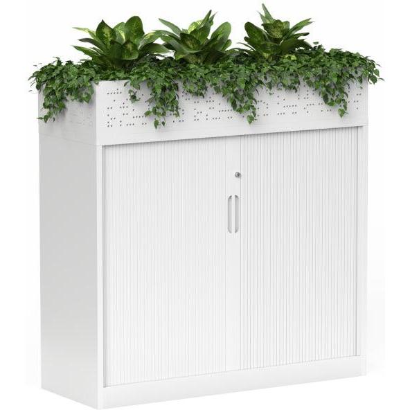 Nevada Tambour Cabinet with Planter Box
