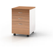 Virginia Walnut Premier Mobile Pedestal - 3 Drawer