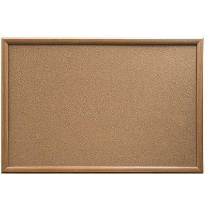 Oak Finish Frame Cork Pinboard