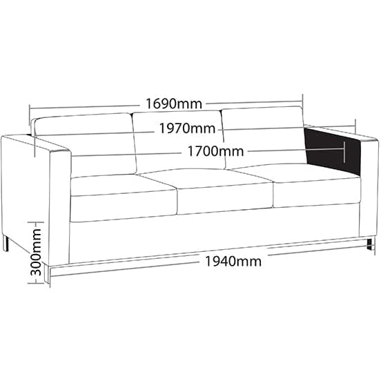 Plaza 3 Seater Lounge