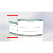 Polaris Curved Reception Counter - Lower Height Piece -D2