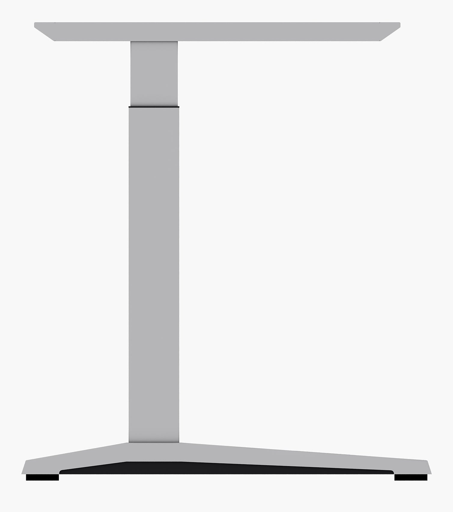 Virginia Walnut Potenza Electric Height Adjustable Desk with Credenza Return