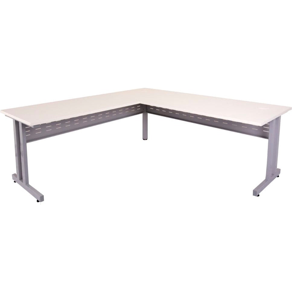C Leg Corner Workstations (Silver legs)
