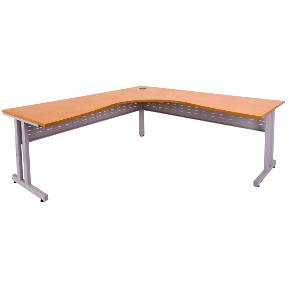 C Leg Corner Workstations (Silver legs)