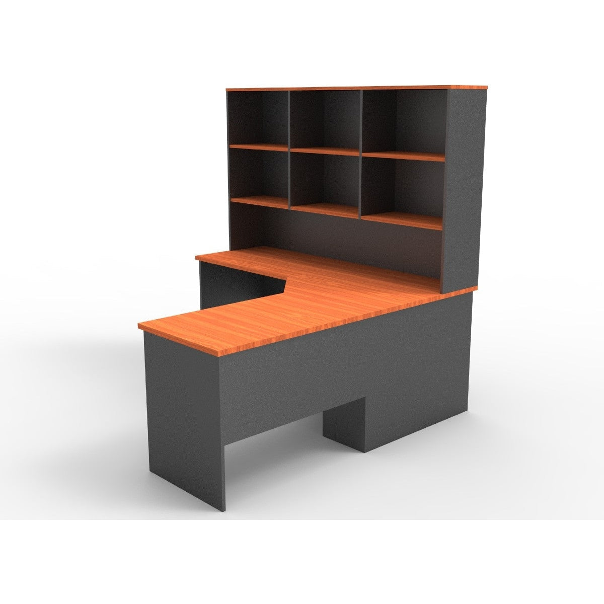 Rapid Worker Corner Workstation with Hutch