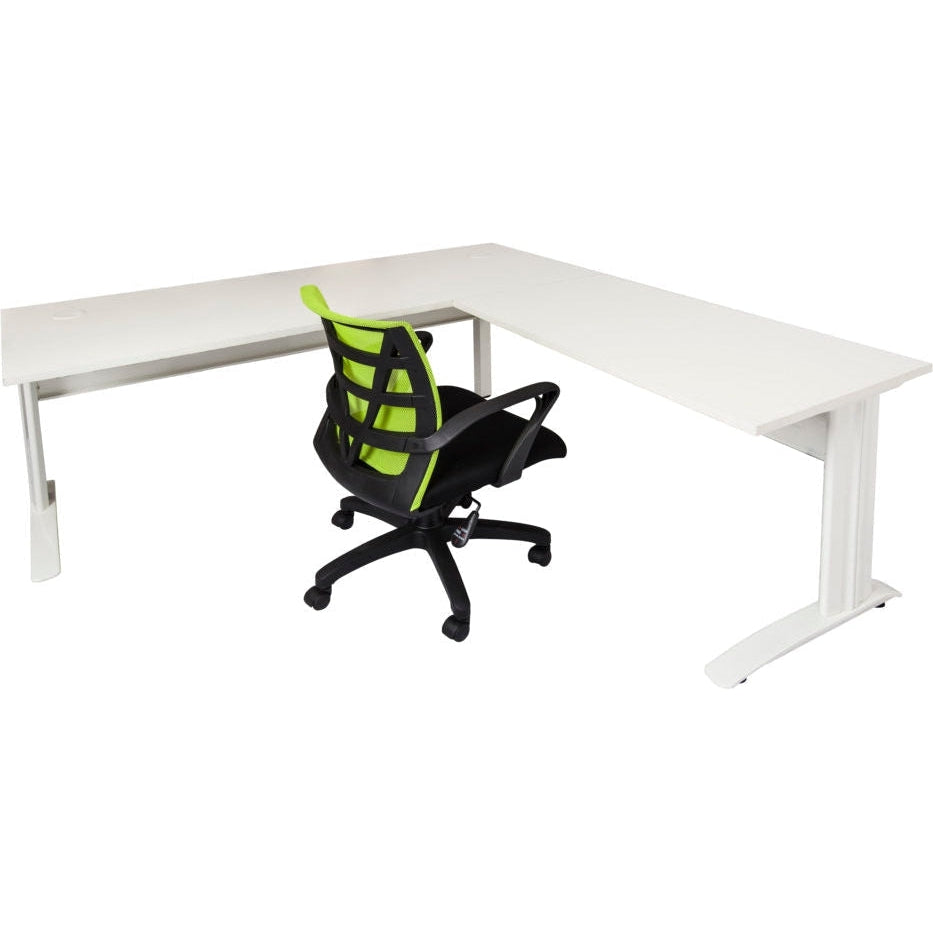 Span Beech Desk and Return