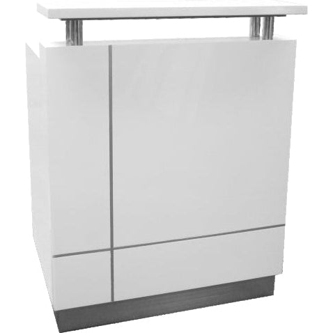 Receptionist Reception Counter - White