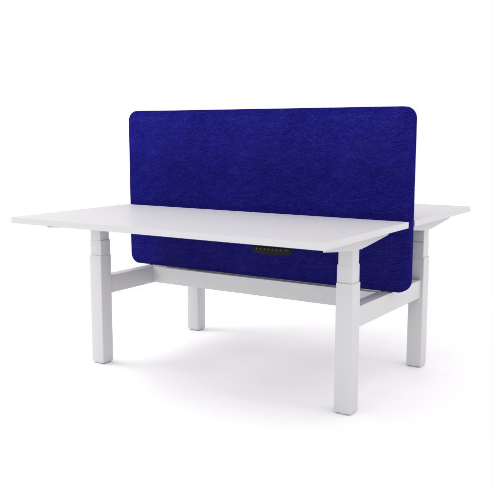 Dynamo Plus - Electric Height Adjustable Double Sided Workstation With Screen (Blue Screen)