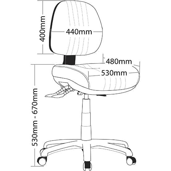 Safari 2 Lever Big Boy Seat Task Chair