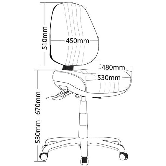 Safari 3 Lever Big Boy Seat Task Chair