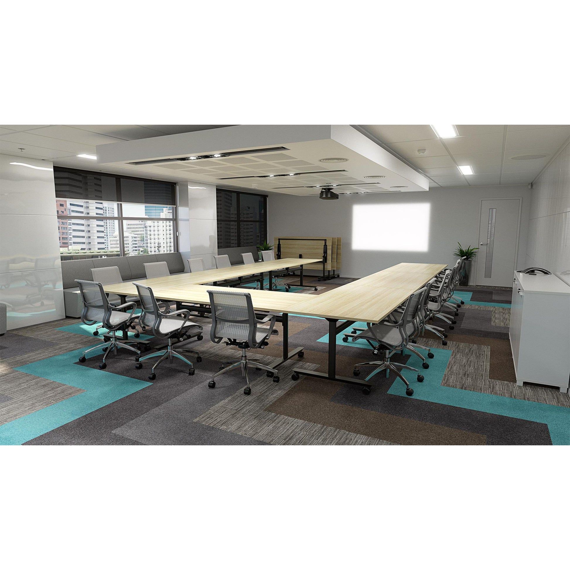 Scroll Meeting Room Chair - Grey