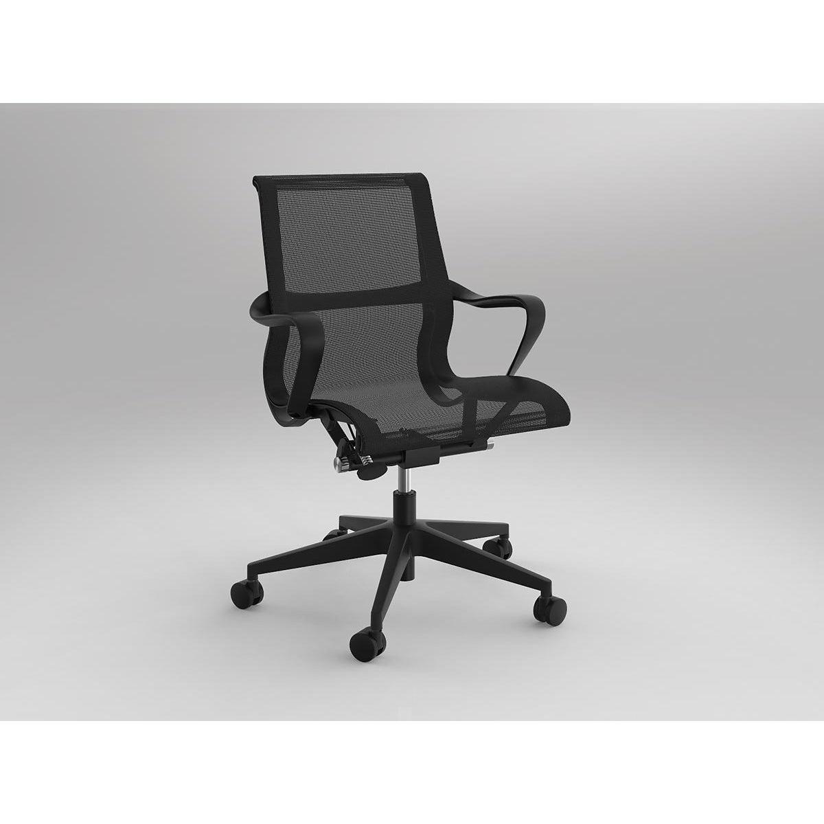 Scroll Meeting Room Chair - Black