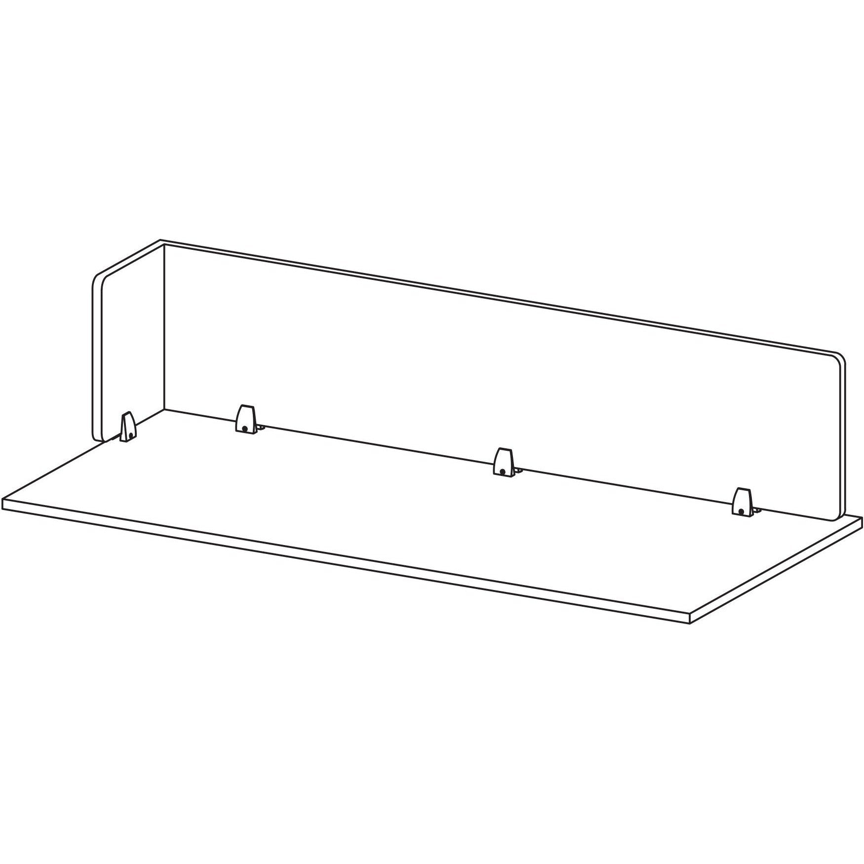SANA Serenity Side Bar Above Desk (Without Brackets)