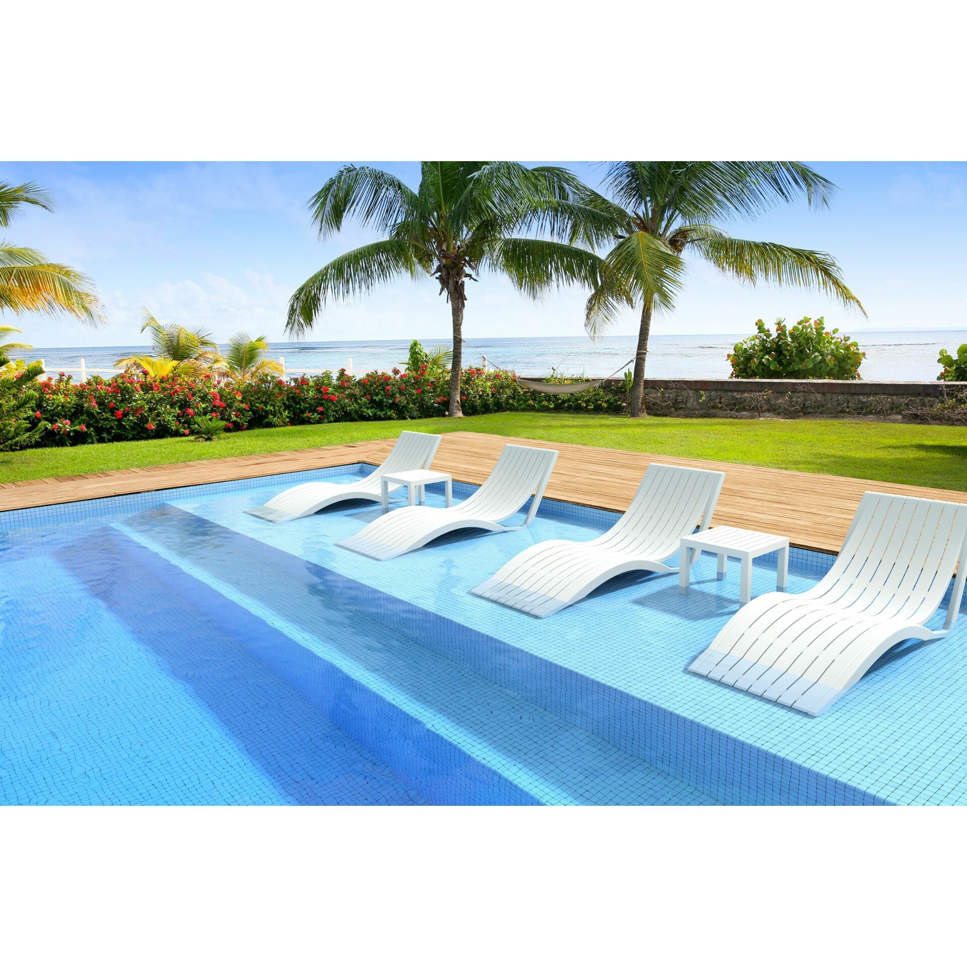 Slim Sunlounger ( Pack of 2 chairs )