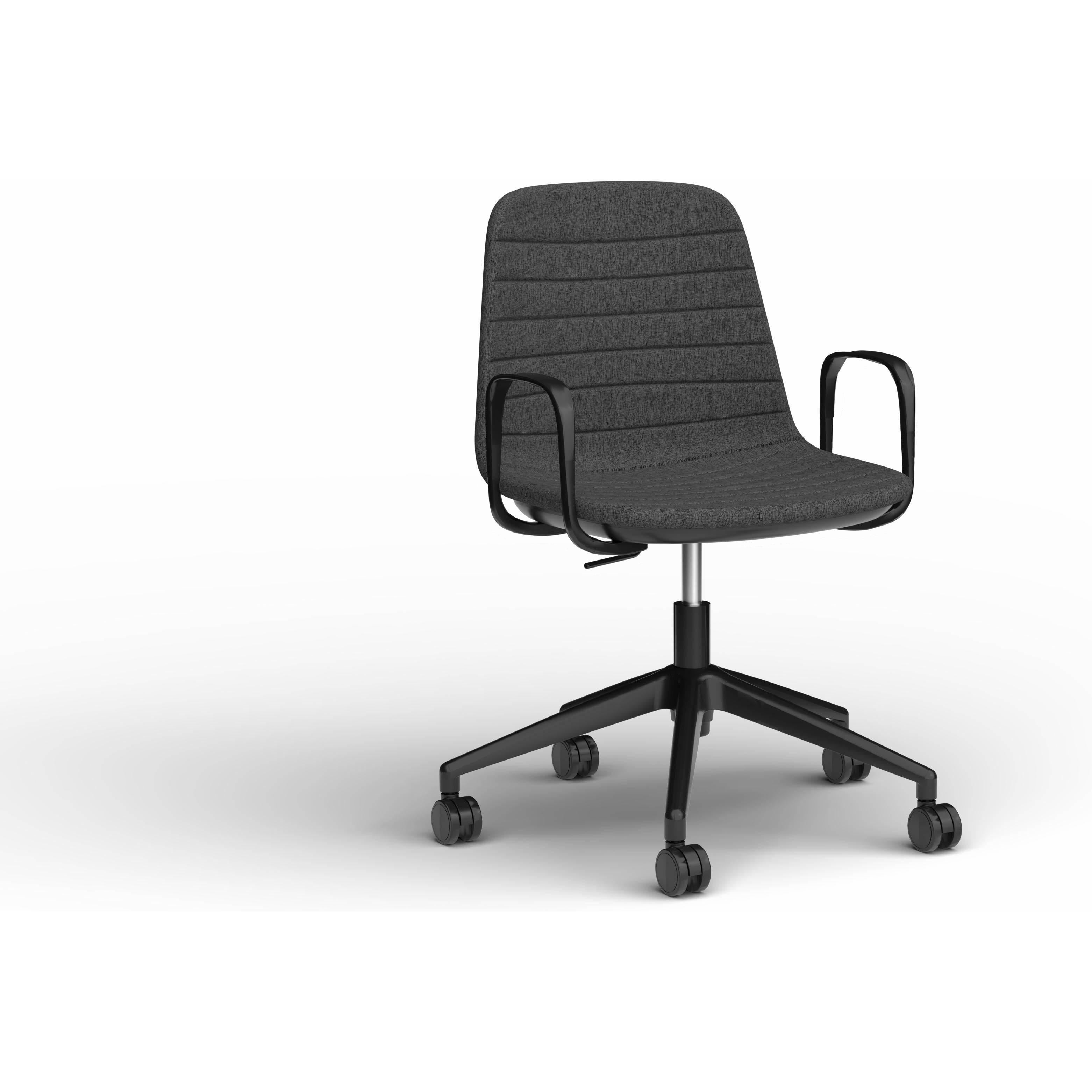 Sofia Chair with Gas Lift (with Tilt) Castor Base and Arms
