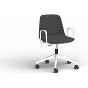 Sofia Chair with Gas Lift Castor Base and Arms
