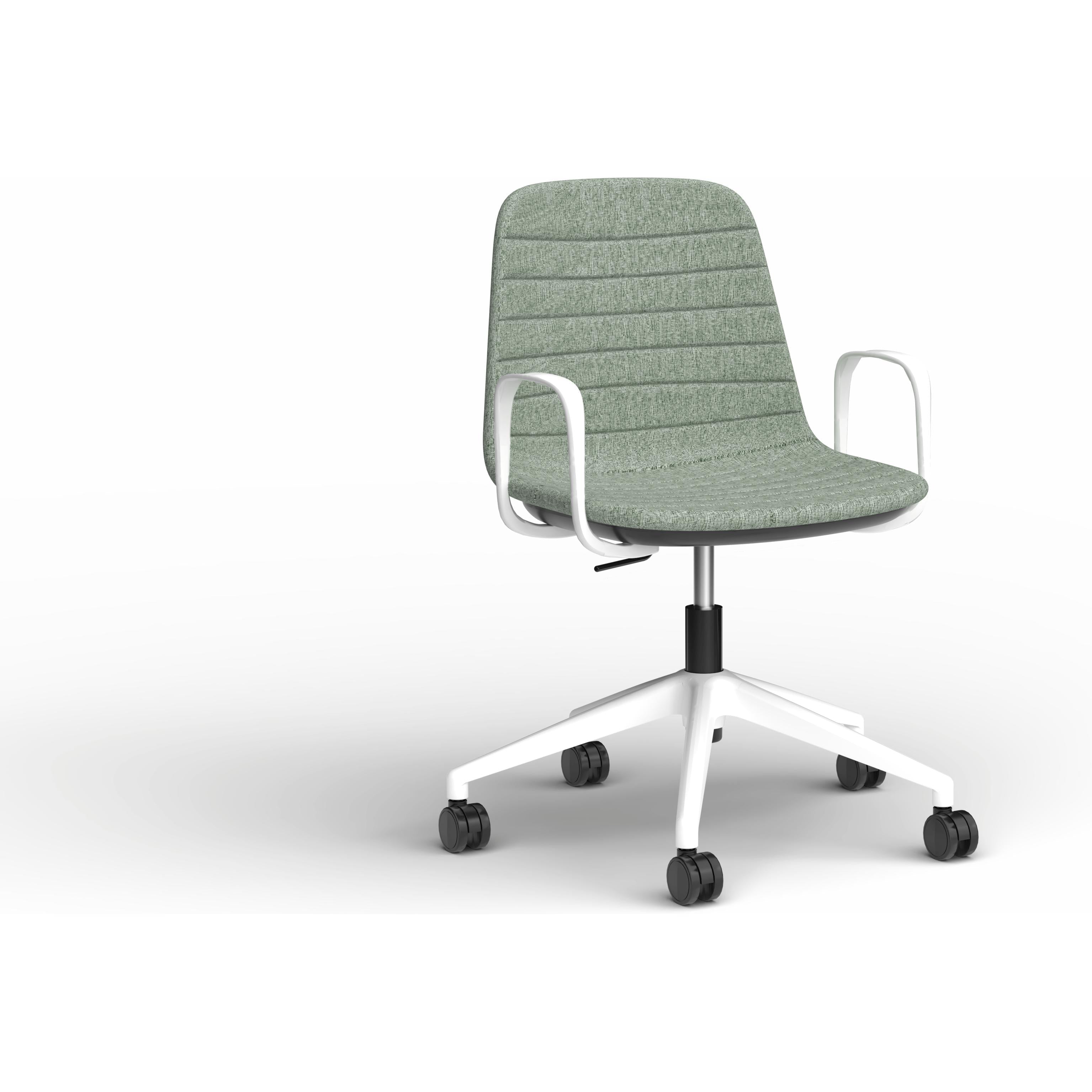 Sofia Chair with Gas Lift (with Tilt) Castor Base and Arms
