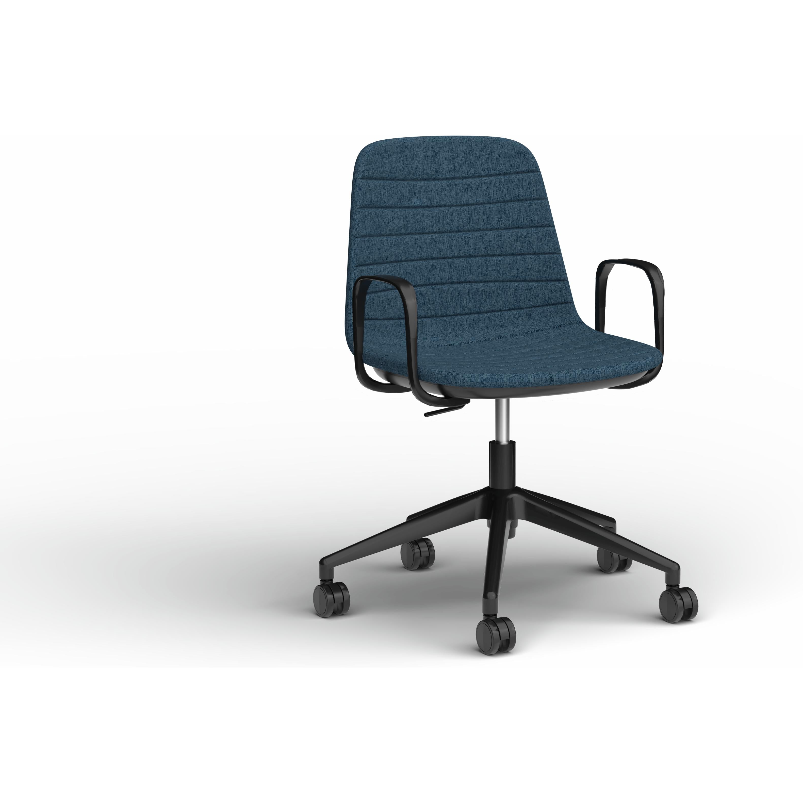 Sofia Chair with Gas Lift Castor Base and Arms