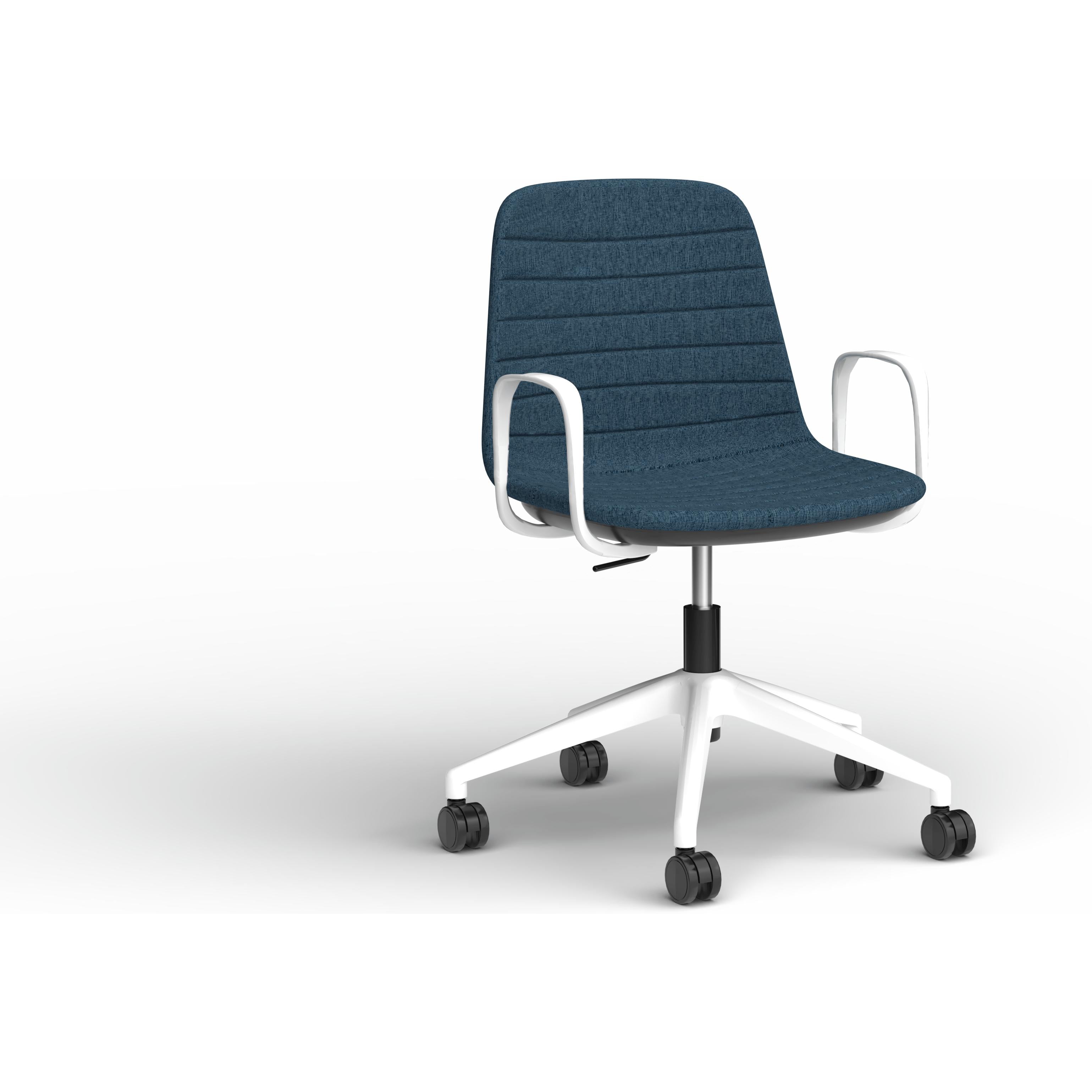Sofia Chair with Gas Lift Castor Base and Arms