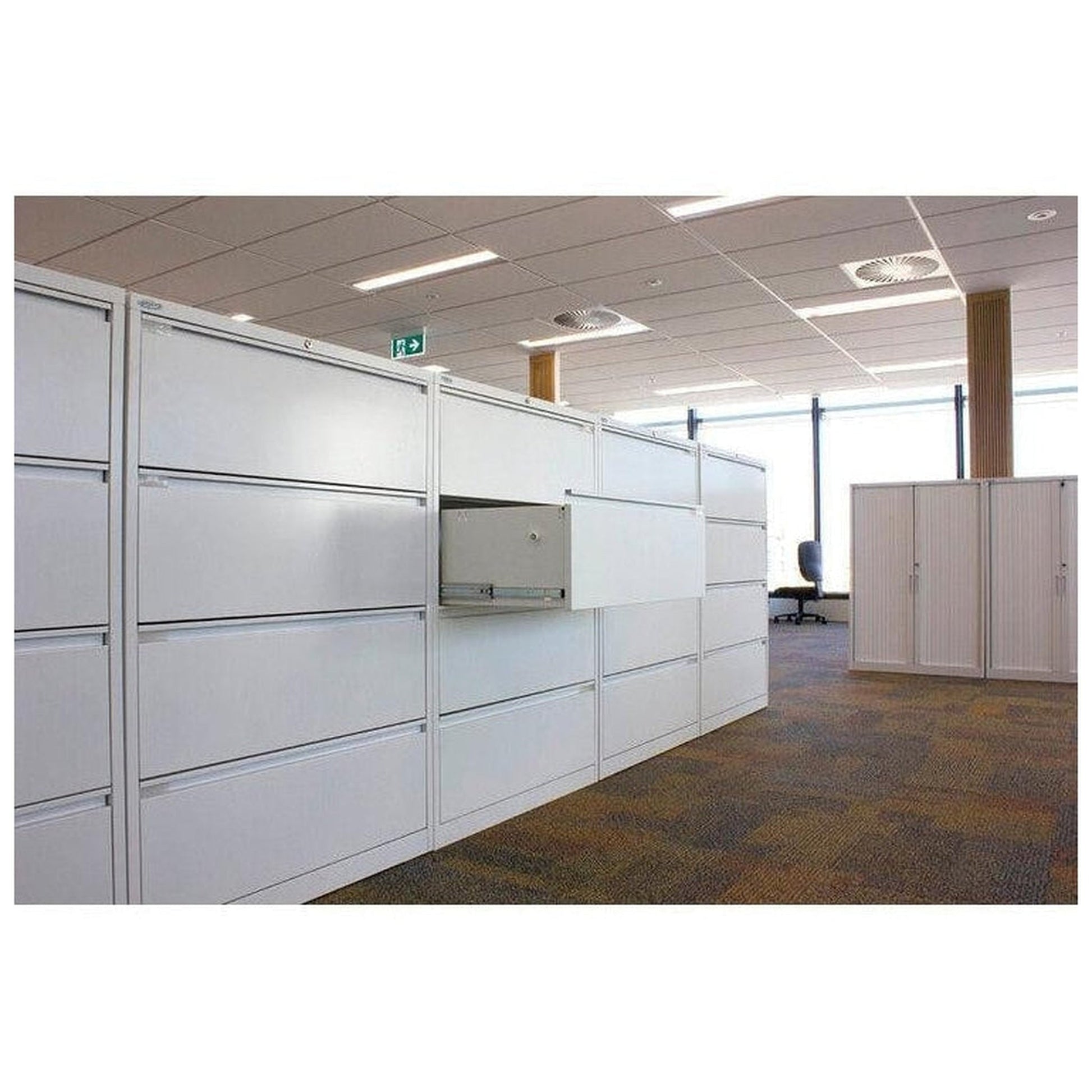 Steelco 4 Drawer + Flipper Lateral Filing Cabinet