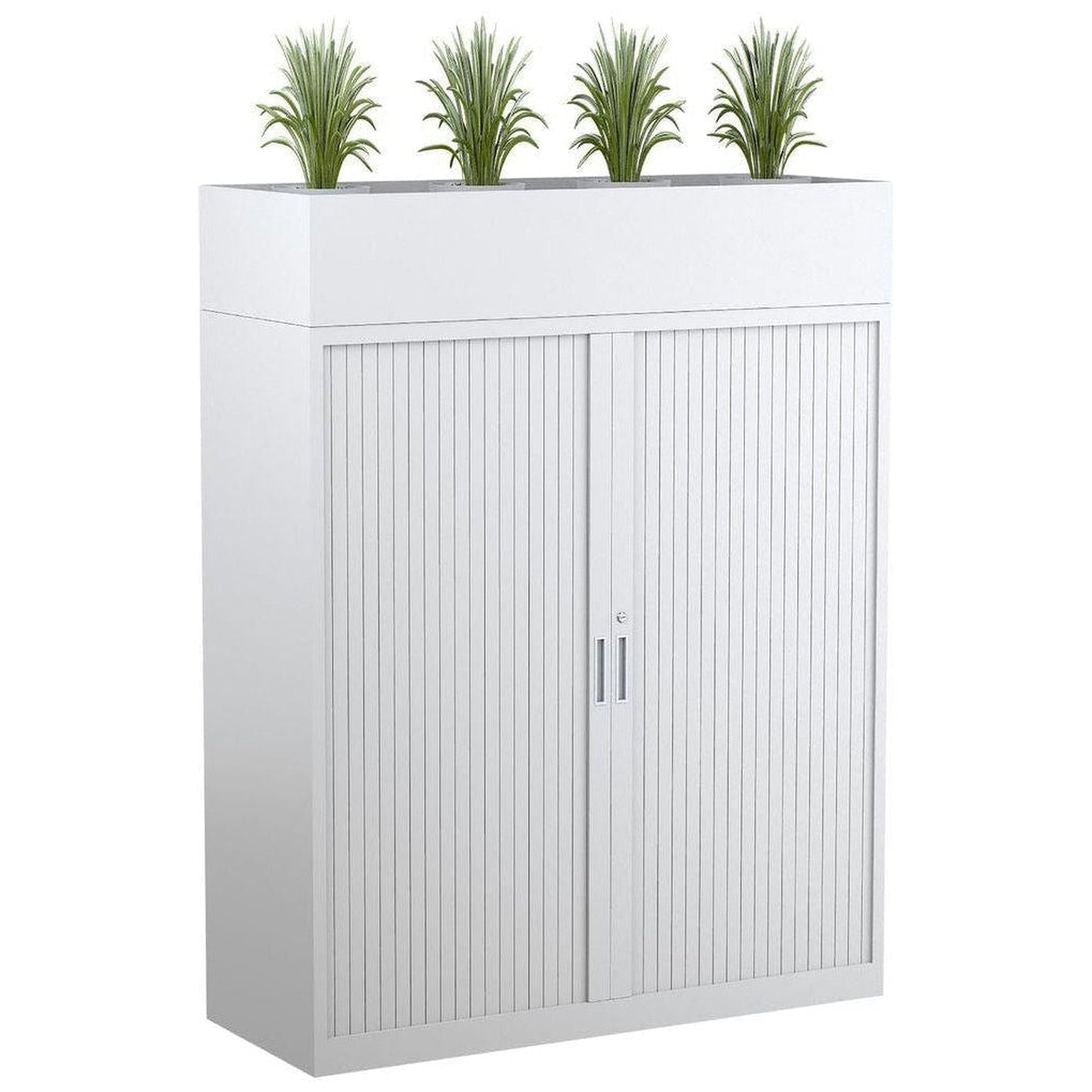 Steelco Tambour Door Cabinet 1015H x 900W (2 Shelves)