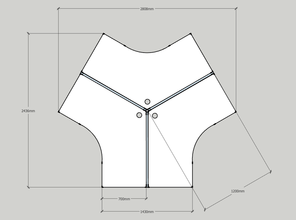 Rapid Screen 120° Degree 6 Person Pod