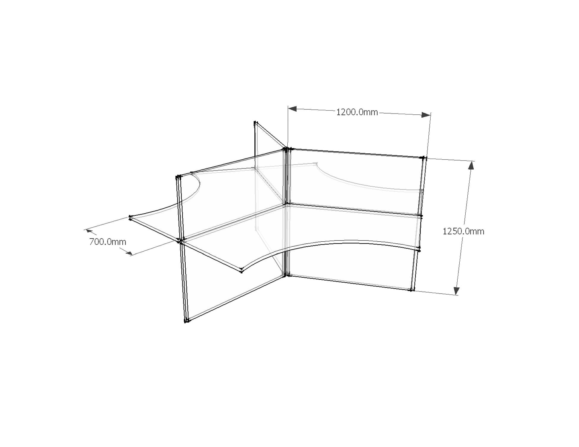 Rapid Screen 120° Degree 6 Person Pod