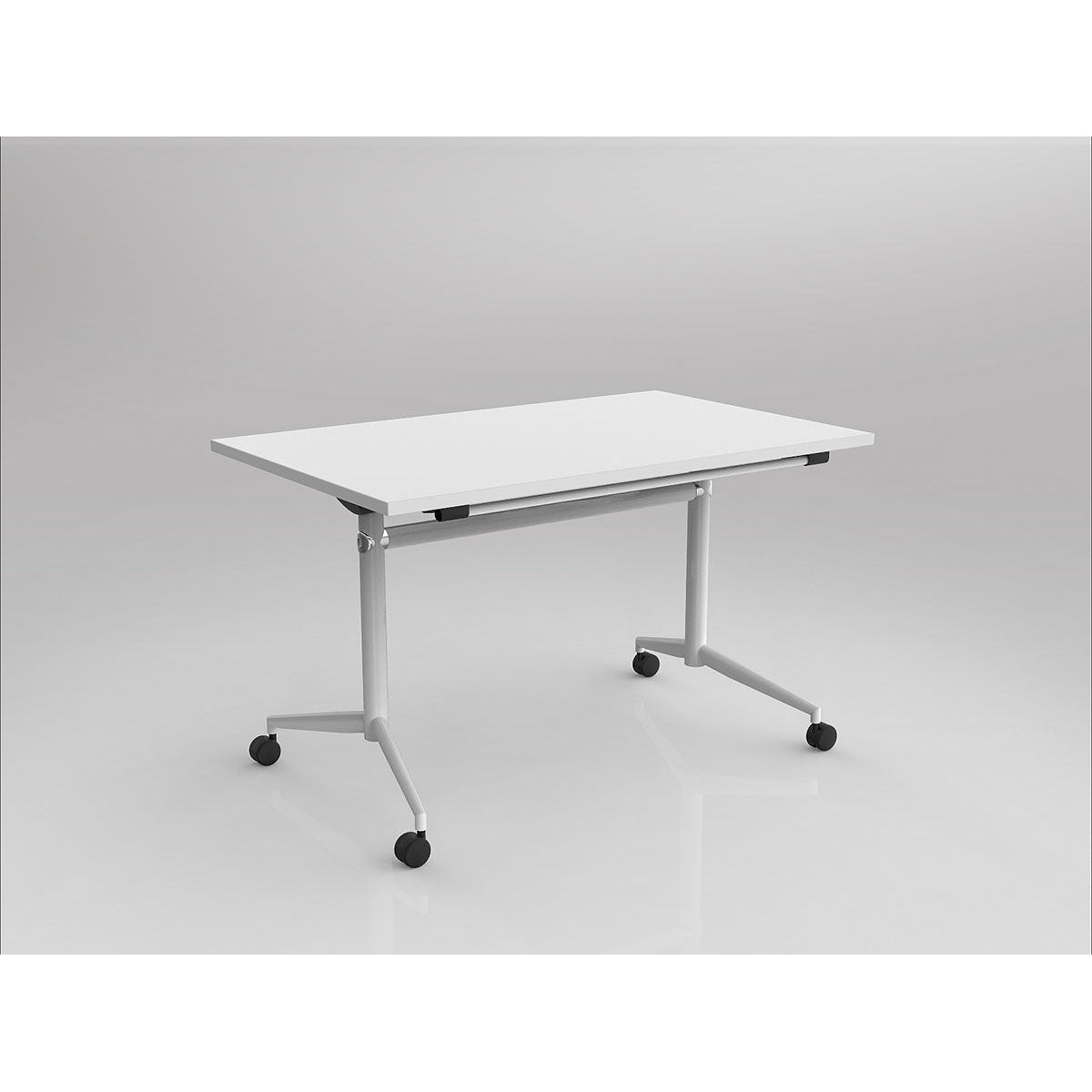 Uni Flip Top Table - White Frame