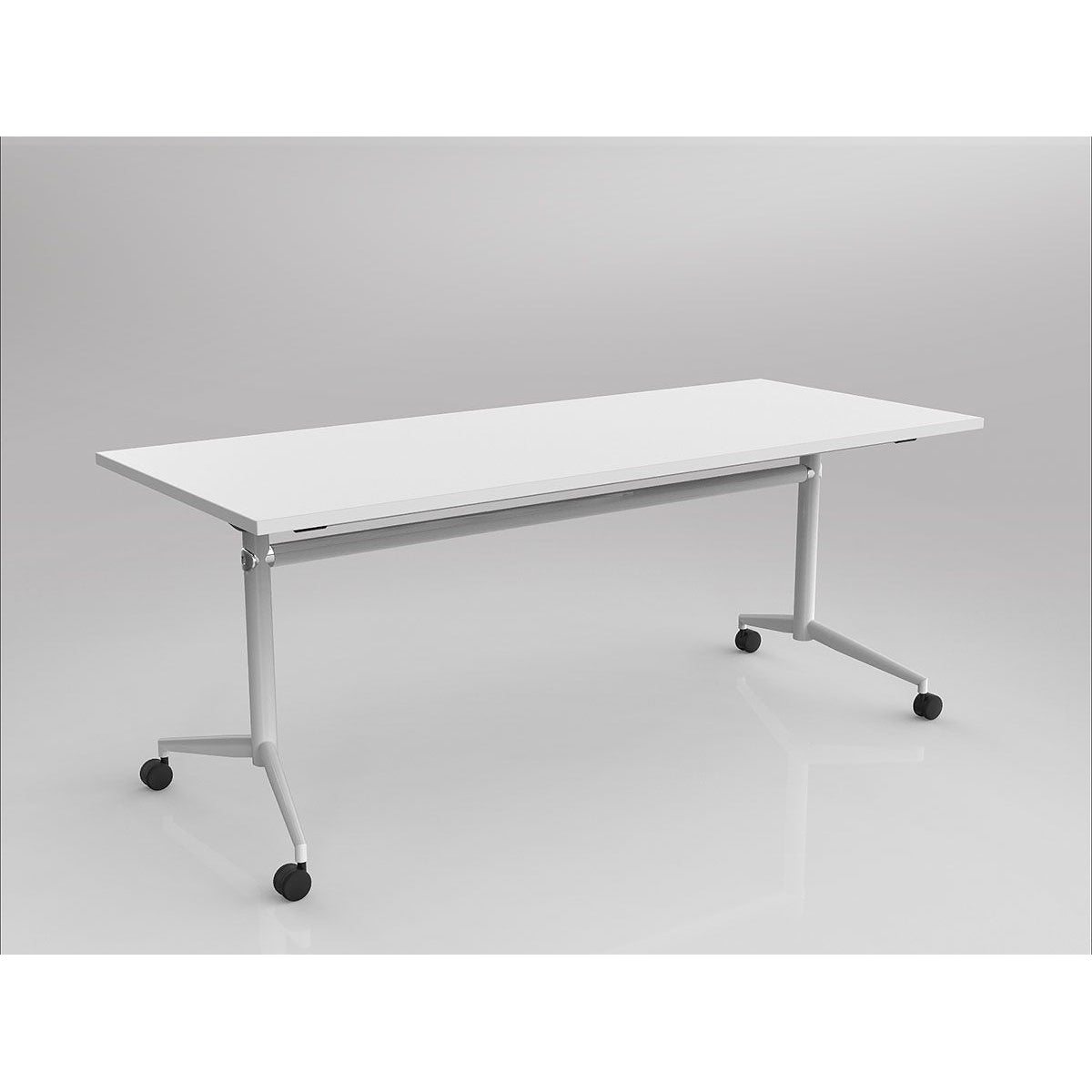Uni Flip Top Table - White Frame