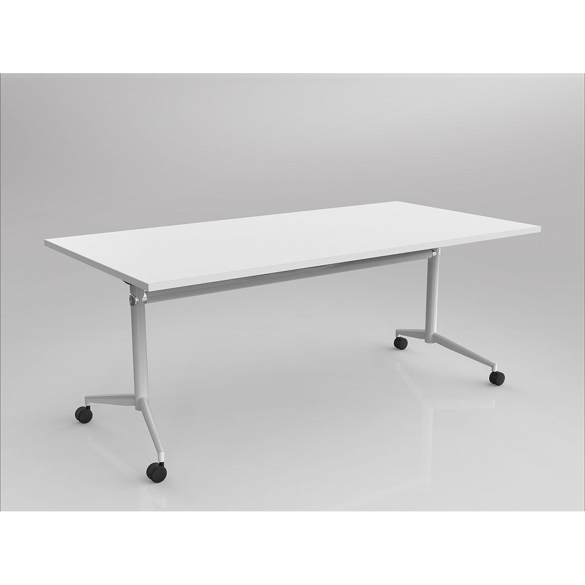 Uni Flip Top Table - White Frame