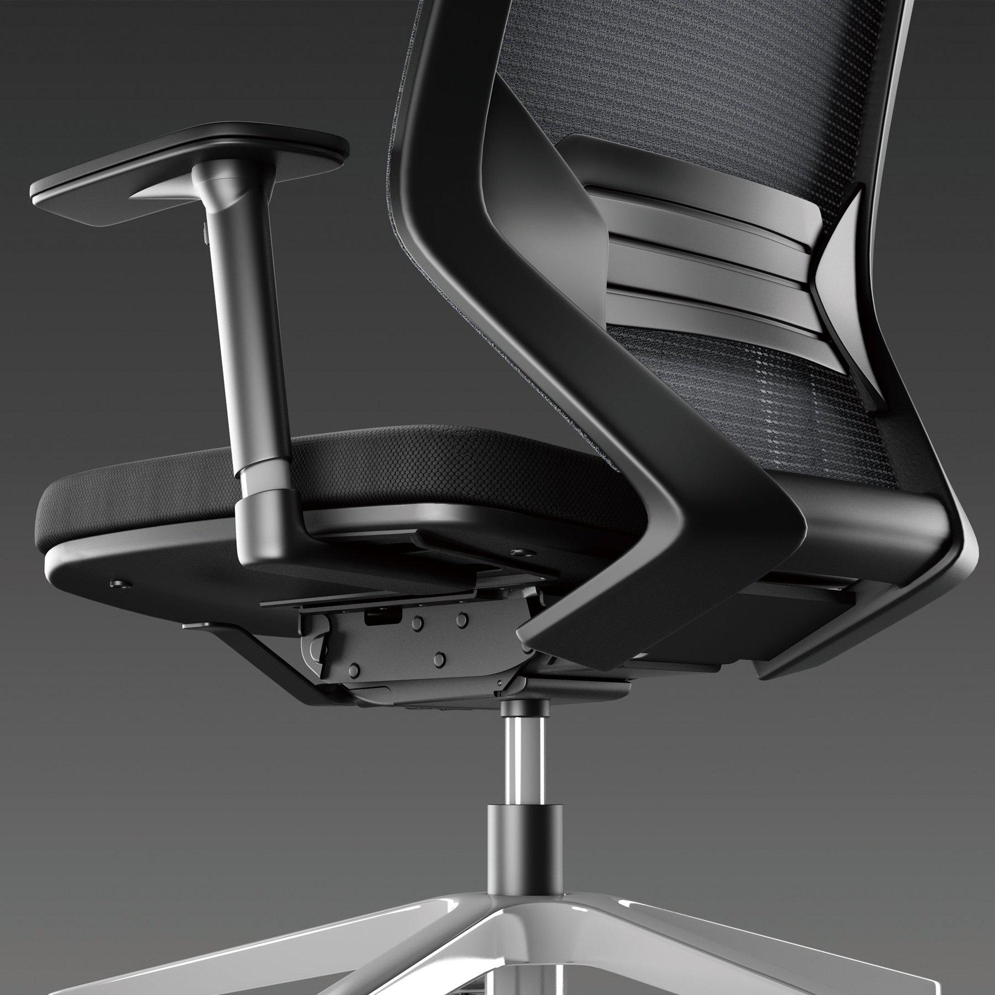 Vogue Mesh Back Chair - Aluminium Base