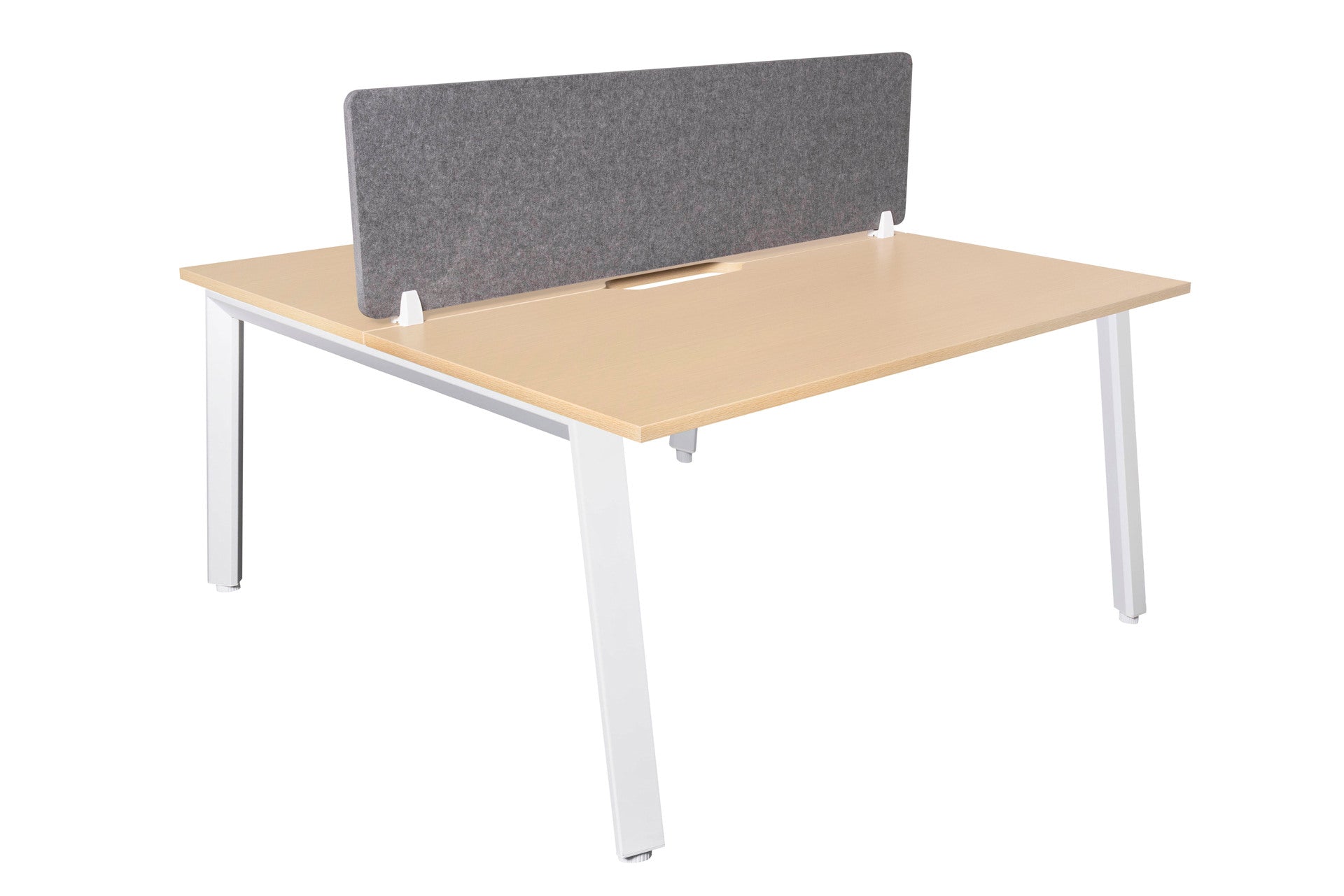 Daytona 2 Person Double Sided Workstation - With Screen