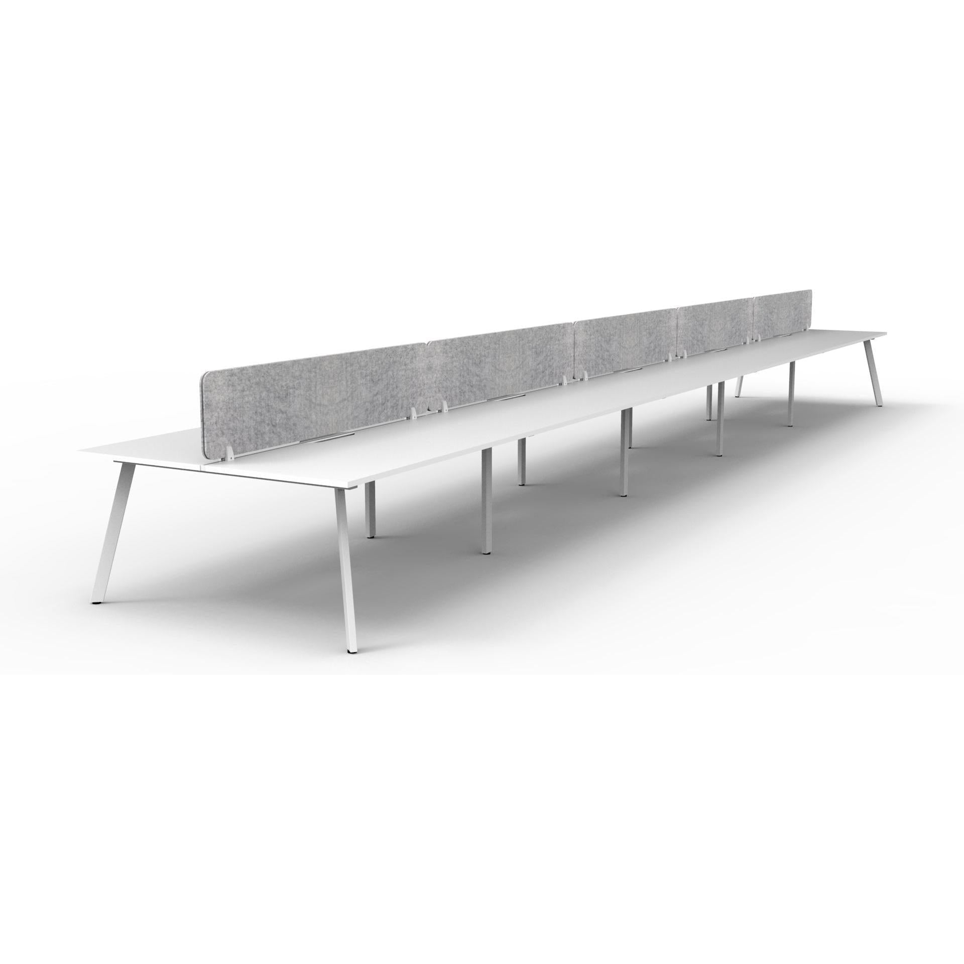 Eternity Back to Back Workstation with Eco Panel Screen - 10 Persons