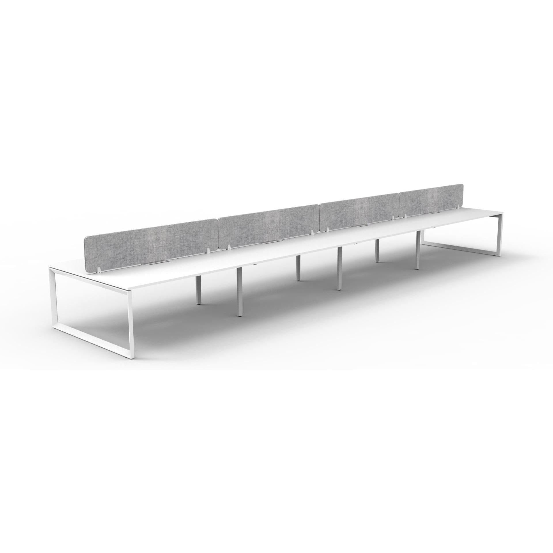 Infinity Back to Back Loop Leg Workstation - 8 Persons