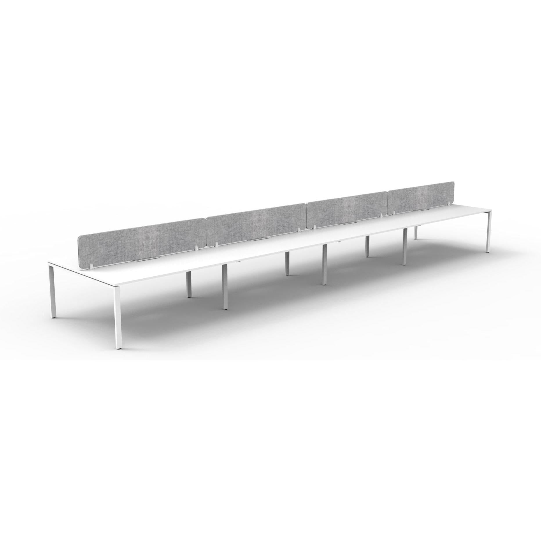 Infinity Back to Back Profile Leg Workstation - 8 Persons