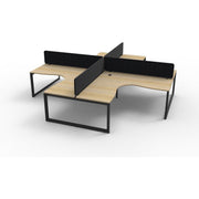 Infinity Profile Leg Corner Workstation - 4 Persons